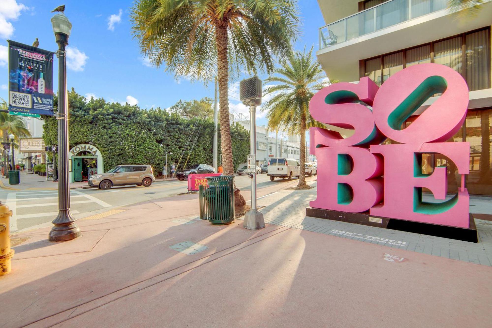 Chic Large Studio Apt Near Ocean Drive South Beach Miami Beach Eksteriør bilde